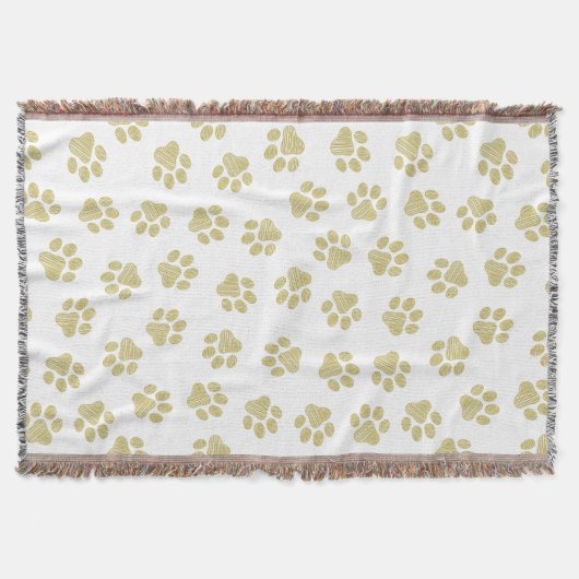 Doodle Paws, Dog Paws, Gouden Paws Deken (Voorkant)