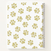 Doodle Paws, Dog Paws, Gouden Paws Notitieboek (Achterkant)