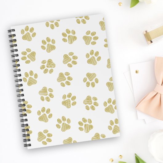 Doodle Paws, Dog Paws, Gouden Paws Notitieboek