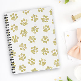 Doodle Paws, Dog Paws, Gouden Paws Notitieboek