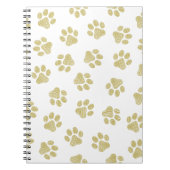 Doodle Paws, Dog Paws, Gouden Paws Notitieboek (Voorkant)