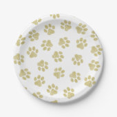 Doodle Paws, Dog Paws, Gouden Paws Papieren Bordje (Voorkant)