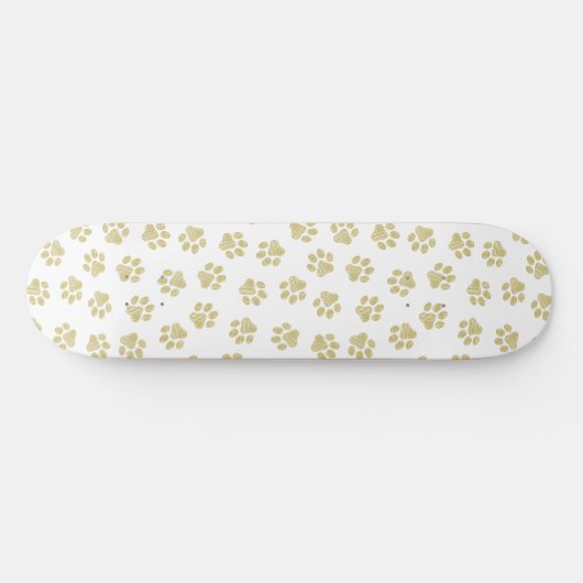 Doodle Paws, Dog Paws, Gouden Paws Persoonlijk Skateboard (Horizontaal)