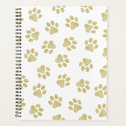 Doodle Paws, Dog Paws, Gouden Paws Planner (Voorkant)