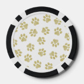 Doodle Paws, Dog Paws, Gouden Paws Poker Chips (Achterkant)