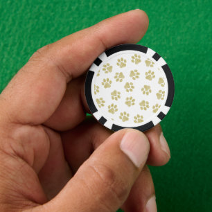 Doodle Paws, Dog Paws, Gouden Paws Poker Chips