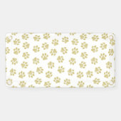 Doodle Paws, Dog Paws, Gouden Paws Spandoek (Horizontaal)