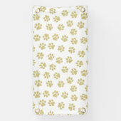 Doodle Paws, Dog Paws, Gouden Paws Spandoek (Verticaal)