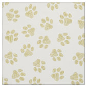 Doodle Paws, Dog Paws, Gouden Paws Stof (Swatch)