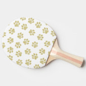Doodle Paws, Dog Paws, Gouden Paws Tafeltennisbatje (Zijkant)