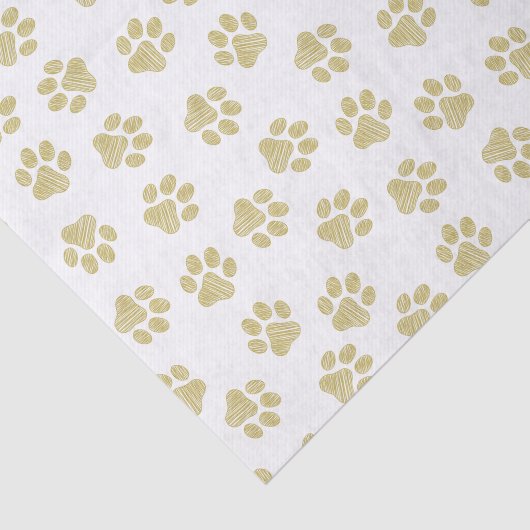 Doodle Paws, Dog Paws, Gouden Paws Tissuepapier (Detail)