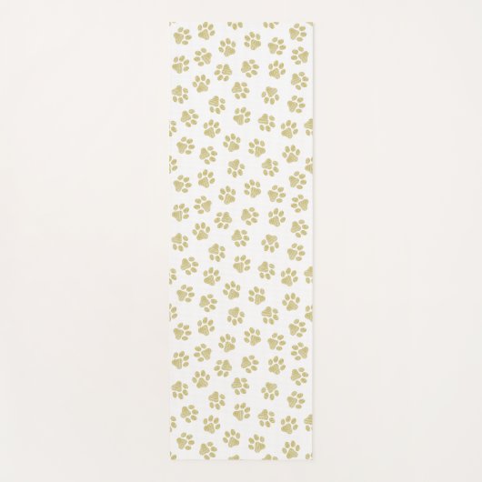 Doodle Paws, Dog Paws, Gouden Paws Yogamat (Voorkant)