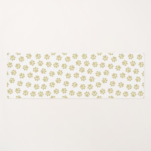 Doodle Paws, Dog Paws, Gouden Paws Yogamat (Voorkant (horizontaal))