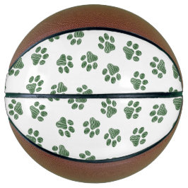 Doodle Paws, Dog Paws, Groene Paws Basketbal