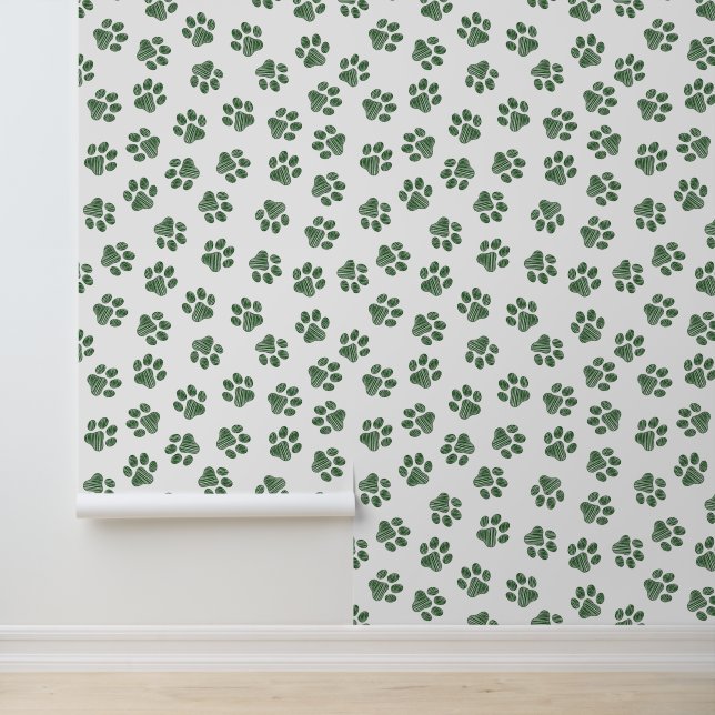 Doodle Paws, Dog Paws, Groene Paws Behang (Applicatie)
