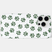 Doodle Paws, Dog Paws, Groene Paws Case-Mate iPhone Case (Achterkant (horizontaal))