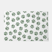 Doodle Paws, Dog Paws, Groene Paws Deurmat (Voorkant)