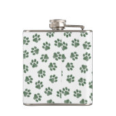 Doodle Paws, Dog Paws, Groene Paws Heupfles (Achterkant)