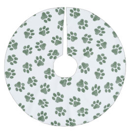 Doodle Paws, Dog Paws, Groene Paws Kerstboom Rok