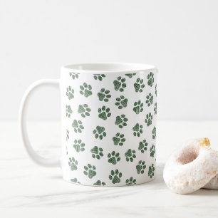 Doodle Paws, Dog Paws, Groene Paws Koffiemok