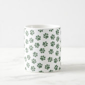 Doodle Paws, Dog Paws, Groene Paws Koffiemok (Center)