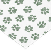 Doodle Paws, Dog Paws, Groene Paws Korte Tafelloper (Hoek)