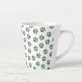 Doodle Paws, Dog Paws, Groene Paws Latte Mok (Rechts)