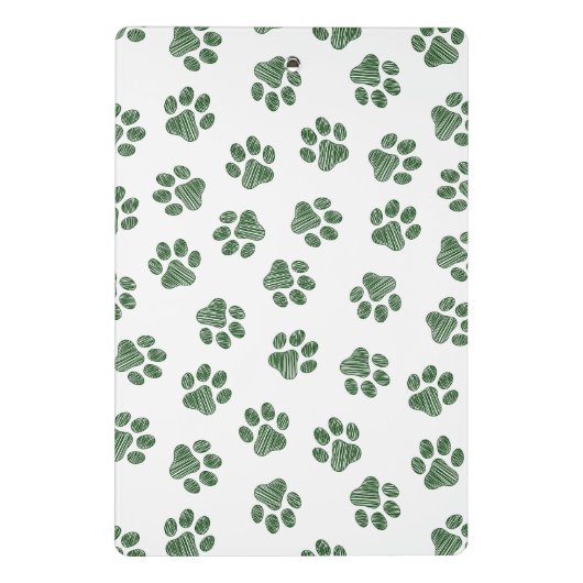 Doodle Paws, Dog Paws, Groene Paws Mini Klembord (Achterkant)