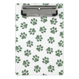 Doodle Paws, Dog Paws, Groene Paws Mini Klembord