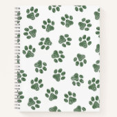 Doodle Paws, Dog Paws, Groene Paws Notitieboek (Voorkant)