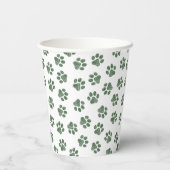 Doodle Paws, Dog Paws, Groene Paws Papieren Bekers (Achterkant)