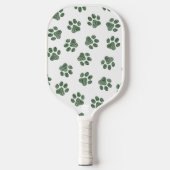 Doodle Paws, Dog Paws, Groene Paws Pickleball Paddle (Voorkant)