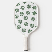 Doodle Paws, Dog Paws, Groene Paws Pickleball Paddle (Achterkant)