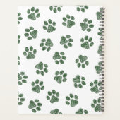 Doodle Paws, Dog Paws, Groene Paws Planner (Achterkant)
