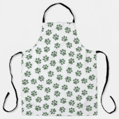 Doodle Paws, Dog Paws, Groene Paws Schort (Voorkant)