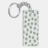 Doodle Paws, Dog Paws, Groene Paws Sleutelhanger (Voorkant Links)