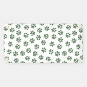 Doodle Paws, Dog Paws, Groene Paws Spandoek (Horizontaal)