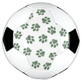 Doodle Paws, Dog Paws, Groene Paws Voetbal (Gedraaid)