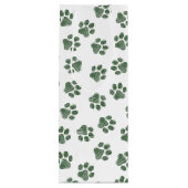 Doodle Paws, Dog Paws, Groene Paws Wijn Cadeautas (Achterkant)