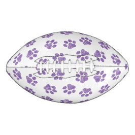 Doodle Paws, Dog Paws, Paarse Paws American Football
