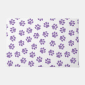 Doodle Paws, Dog Paws, Paarse Paws Deurmat (Voorkant)