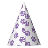 Doodle Paws, Dog Paws, Paarse Paws Feesthoedjes (Achterkant)