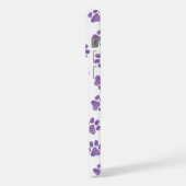 Doodle Paws, Dog Paws, Paarse Paws iPhone Hoesje (Linkerkant)