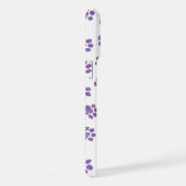Doodle Paws, Dog Paws, Paarse Paws iPhone Hoesje (Rechterkant)