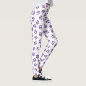 Doodle Paws, Dog Paws, Paarse Paws Leggings (Rechts)