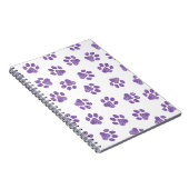Doodle Paws, Dog Paws, Paarse Paws Notitieboek (Rechterzijde)