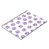Doodle Paws, Dog Paws, Paarse Paws Notitieboek (Linkerzijde)