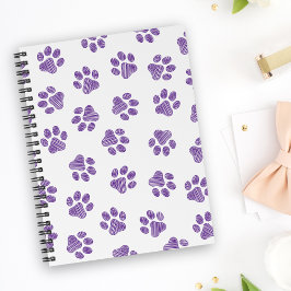 Doodle Paws, Dog Paws, Paarse Paws Notitieboek