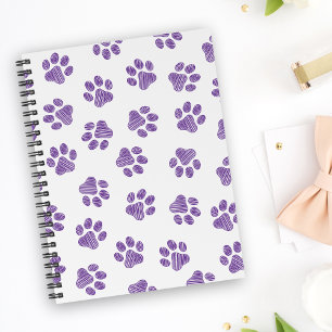 Doodle Paws, Dog Paws, Paarse Paws Notitieboek