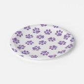 Doodle Paws, Dog Paws, Paarse Paws Papieren Bordje (Gekanteld)